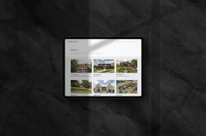 mockuuups ipad pro mockup on dark background landscape shadow 1
