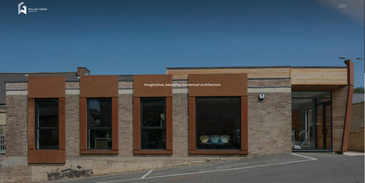 Home page of William Green Architects website