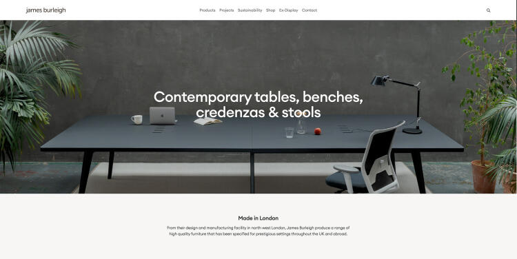 Home page of James Burleigh website