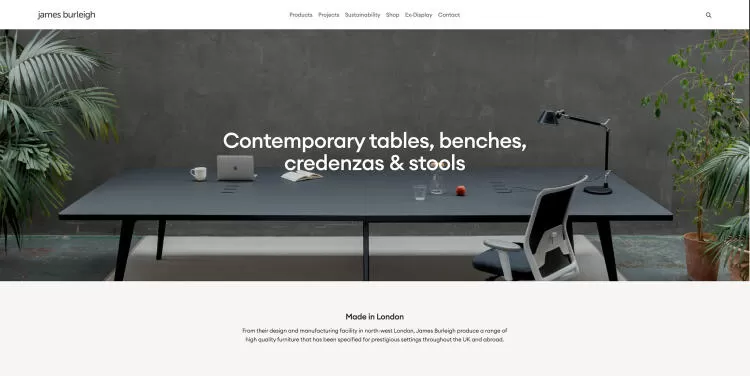 Home page of James Burleigh website