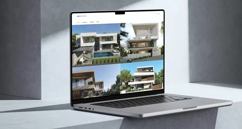 mockuuups macbook pro 16 inch mockup in a modern minimalist setting
