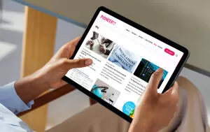 mockuuups ipad air mockup in female hand at modern home