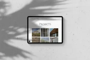 mockuuups ipad pro mockup on light background landscape shadow 2