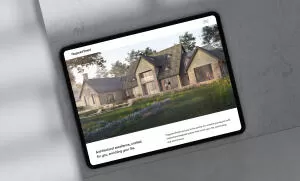 mockuuups ipad pro mockup placed on marble surface with shadows