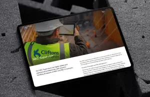 mockuuups ipad pro mockup on textured concrete blocks