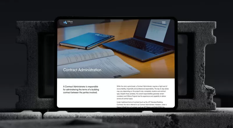 mockuuups ipad pro mockup with concrete blocks in the background