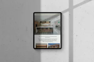 mockuuups ipad pro mockup on light background portrait shadow 1